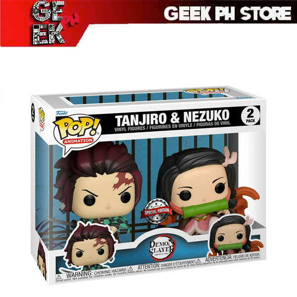 Funko Pop 2 Pack Demon Slayer Tanjiro & Nezuko (Special Edition) – JoJo -  Fun Store