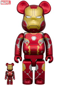 Medicom Toy BE@RBRICK IRON MAN MARK 45 100％ & 400％ sold by Geek PH