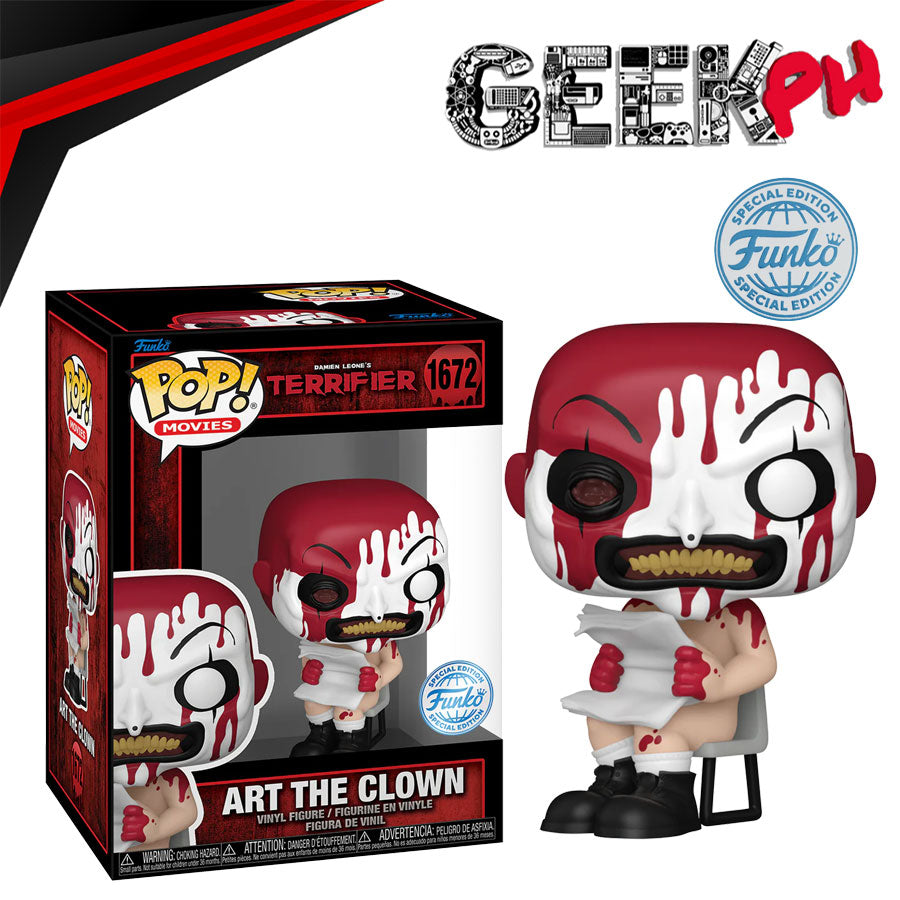 Funko POP MOVIES: Terrifer - Art the Clown with Nespaper Special Edition Exclusive sold by Geek PH