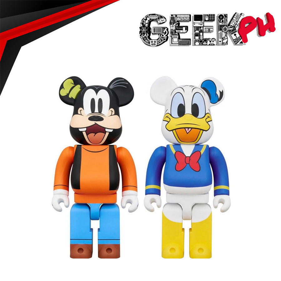 Medicom BE@RBRICK DONALD DUCK & GOOFY 100% 2pcs set sold by Geek PH