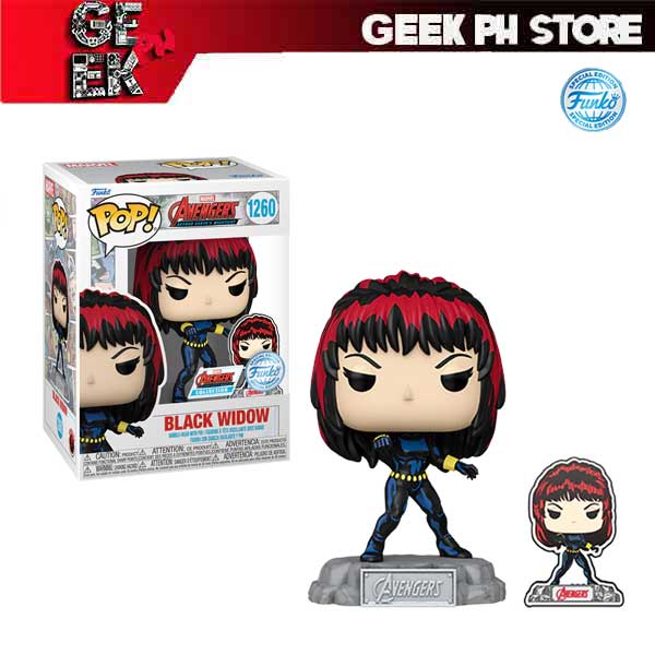 Funko POP Marvel: A60 - Comic Black Widow w/ pin Special Edition Exclu ...