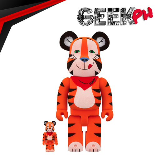 Medicom BE@RBRICK TONY THE TIGER VINTAGE FLOCKY Ver.100％ & 400％ sold by Geek PH