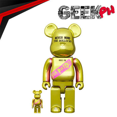 Medicom BE@RBRICK Sex Pistols Never Mind the Bollocks Chrome Ver. 100% & 400% sold by Geek PH