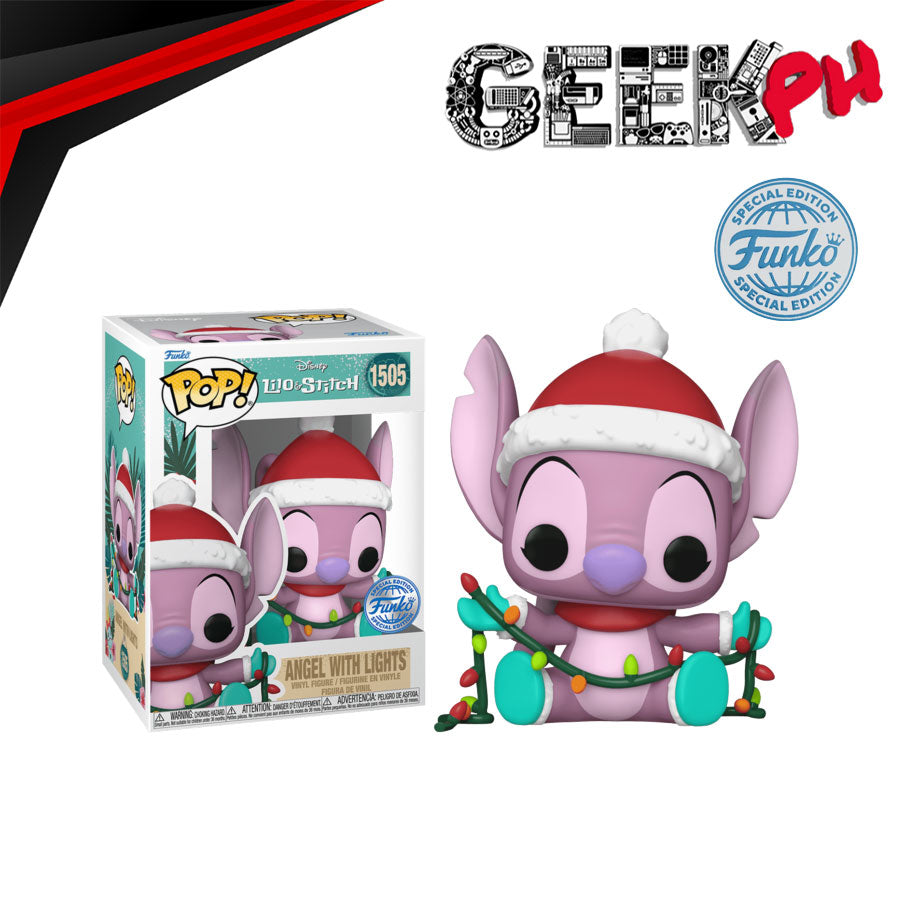 Funko POP Disney: Stitch Holiday – Angel w/ lights Special Edition Exclusive sold by Geek PH