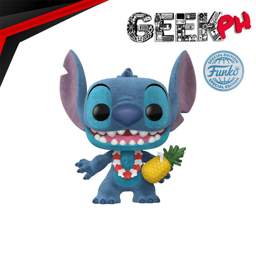 Funko Pop! Disney: Lilo & Stitch - Luau Stitch Flocked Special Edition Exclusive sold by Geek PH