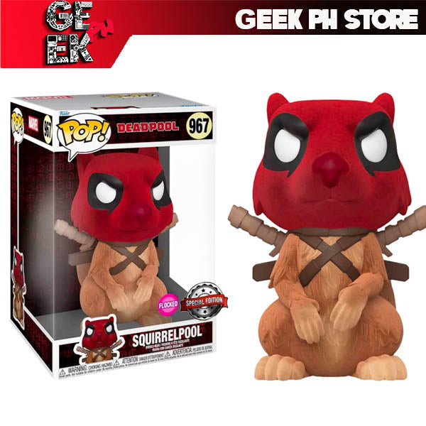 Funko Pop Jumbo 10” Deadpool 30th Anniversary - Squirrelpool (Flocked)  Exclusive to Geek PH Store