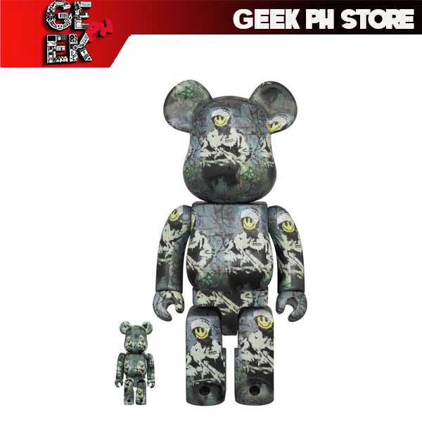 Medicom BE@RBRICK Brandalised ( Banksy ) RIOT COP 100％ & 400